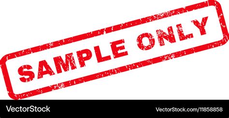 Sample Only Rubber Stamp Royalty Free Vector Image