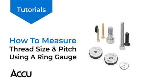 How to determine ring size. How To Measure Screw Thread Diameter and Pitch Using a ...
