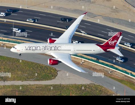 Virgin Atlantic Aircraft Boeing 787 Dreamliner View From Above