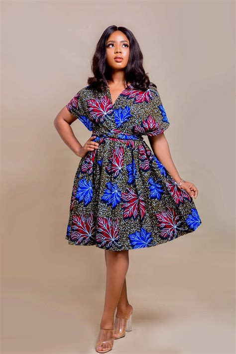 Short African Infinity Dress African Dresses For Women African Print In