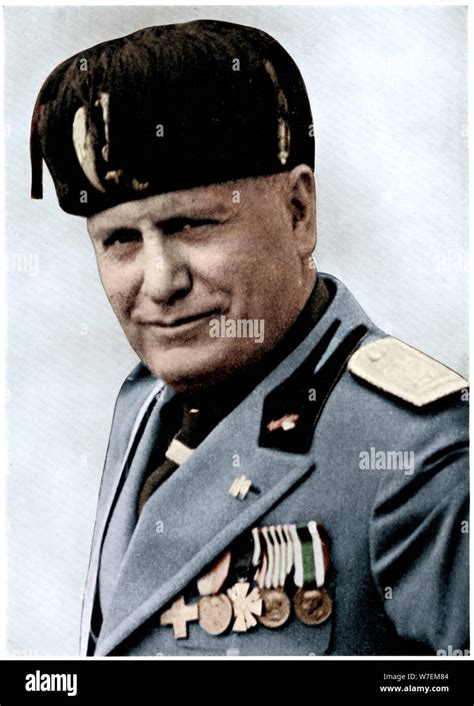 Italian Dictator Benito Mussolini Hat Hi Res Stock Photography And