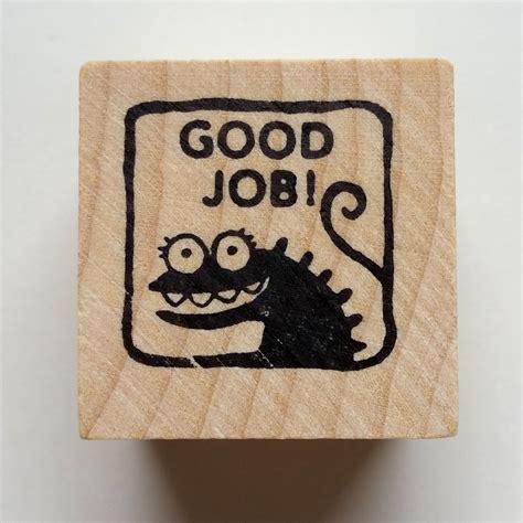 Good Job Teacher Rubber Stamp Custom Stamps Stamp Good Job