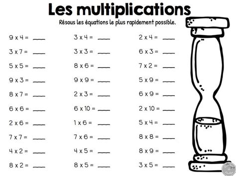12 Lunatique Table De Multiplication Exercice Cm1 Images Check more at