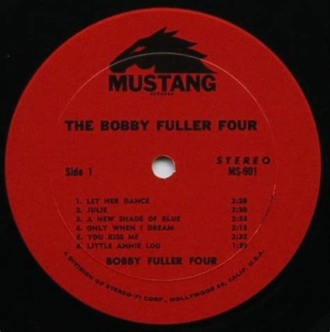 The Bobby Fuller Four 1966 First Pressing “i Fought The Law” Mustang Lp