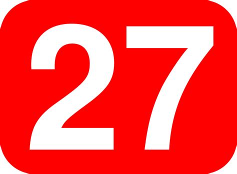 Twenty Seven Number Free Vector Graphic On Pixabay