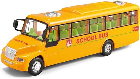 Hihelo Yellow School Bus Toy Toy Bullet Train Big Alloy Diecast Toy