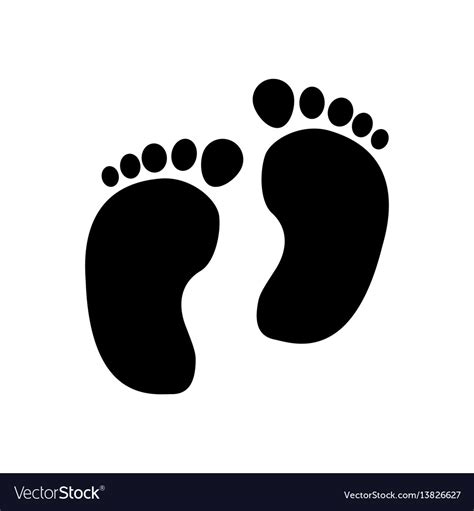Baby Footsteps Vector