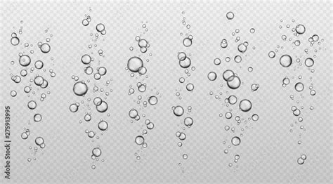 Water Bubbles Abstract Fresh Soda Bubble Groups Effervescent Oxygen