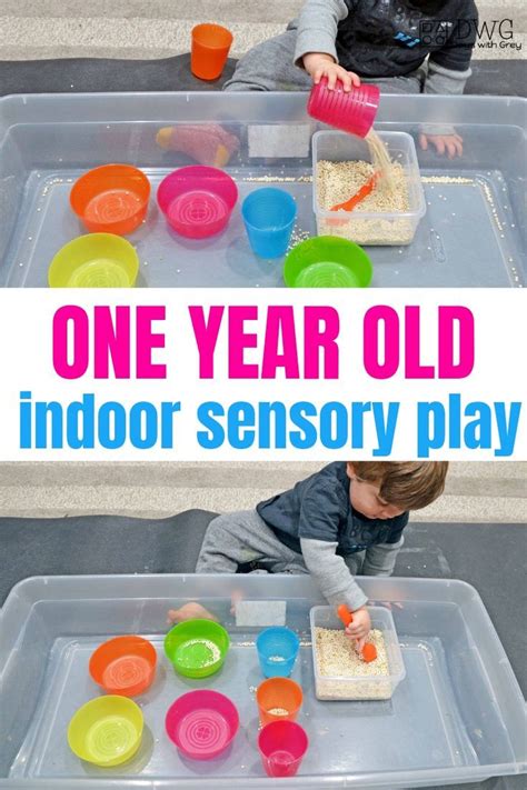 One Year Old Indoor Sensory Play Toddler Learning To Scoop And Pour
