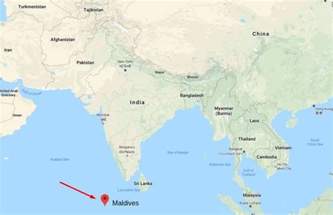 Las Islas Maldivas Ubicación En El Mapa Mundi 🗺️ ️