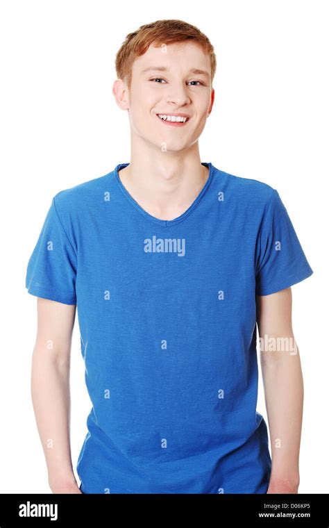 Cheerful Teen Boy Stock Photo Alamy
