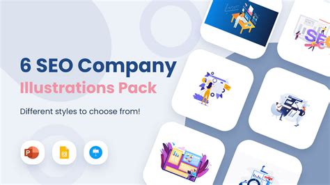 Seo Company Illustrations Powerpoint Template And Google Slides Theme