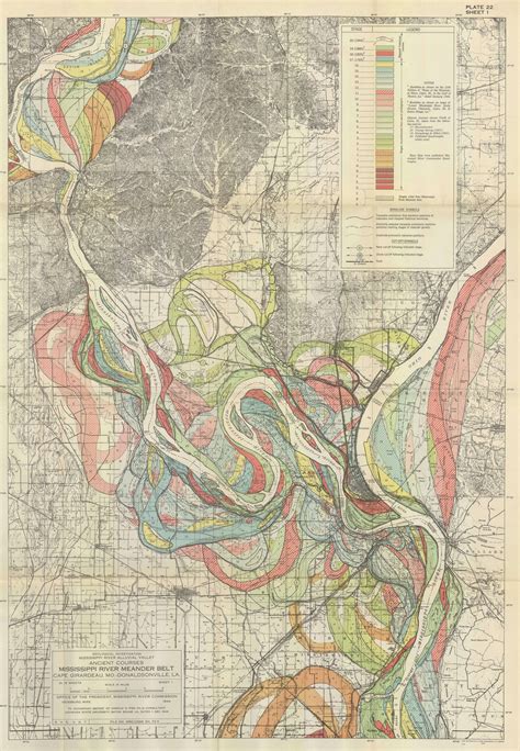 Mississippi River Meander Belt By Army Corps Of Engineers 402ca