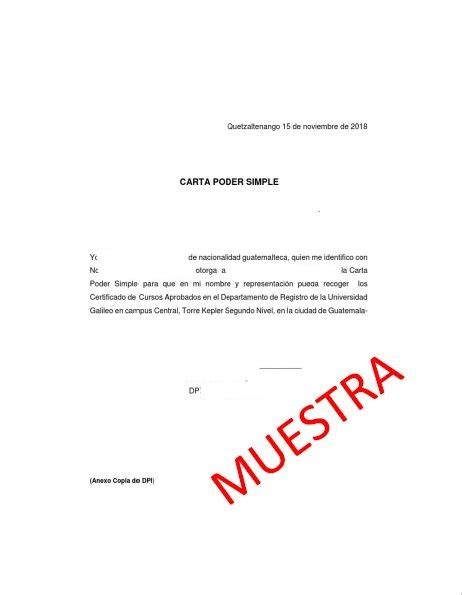 Carta Poder Pdf Guatemala Images And Photos Finder