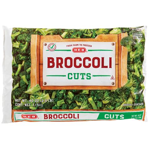 H E B Frozen Broccoli Cuts Shop Broccoli Cauliflower And Cabbage At H E B