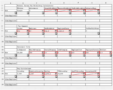 Example Sheet Of Payroll Spreadsheet Download Scientific Diagram