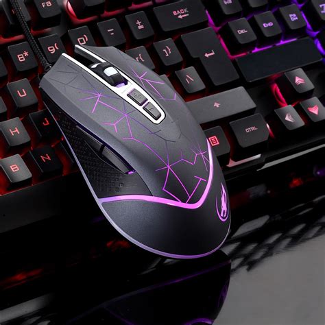Usb Wired Gaming Mouse 7 Keys Wired Usb Mouse 3200dpi Adjustable Color