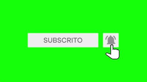 Mouse Clicking Subscribe Button Bell Notification Chroma Key Green