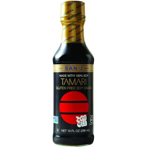 San J Gluten Free Tamari Soy Sauce 10 Ounce 6 Per Case Walmart