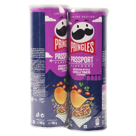 Pringles Passport Mexican Style Chilli Taco Flavours 2 X 165 G Online