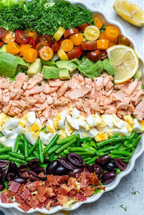 Make This Salmon Cobb Salad For A Beautiful Clean Eating Approved Meal