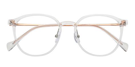 A01247 Round Oval Clear Eyeglasses Frames Leoptique