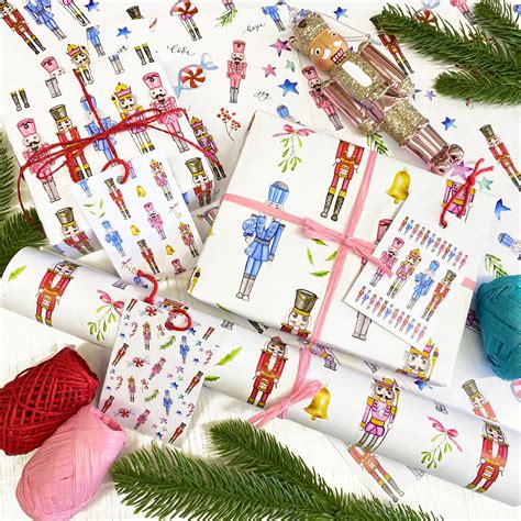 Nutcracker Luxury Wrapping Paper T Wrap Etsy Uk