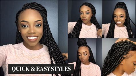 Quick Easy Hairstyles For Box Braids