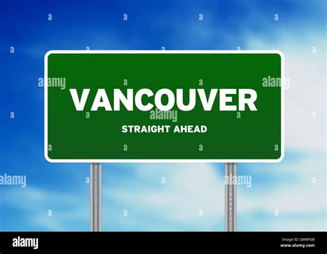 Vancouver Highway Sign Stock Photo Alamy