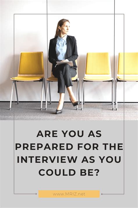 Are You As Prepared For The Interview As You Could Be Management Recruiters Of Zionsville