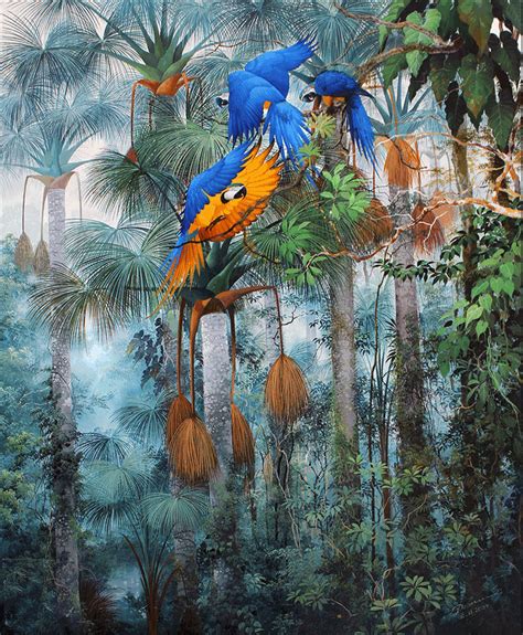 Anderson Debernardi Bird Art Tropical Painting Forest Painting