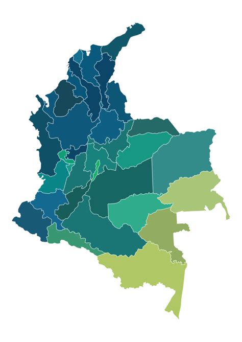 Mapa De Colombia Departamentos Y El Mapa Mudo Para Colorear Artofit