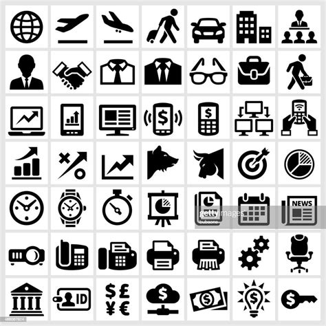 Business Banking And Finance Royalty Free Vector Interface Icon Set