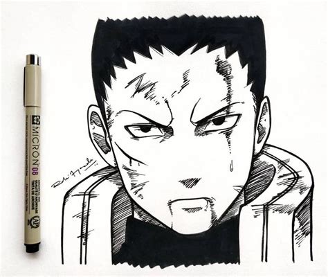 Shikamaru Art Drawings Sketches Simple Anime Sketch Naruto Drawings