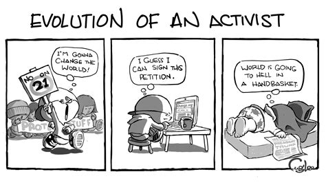 Comic Evolution Of An Activist — Tea And Fiction