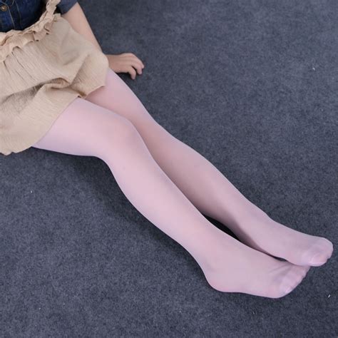 Kids Girls Soft Dance Lace Thin Sheer Pantyhose Tights Pants Sheer