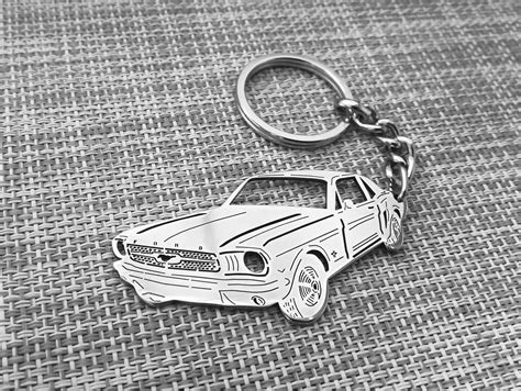 Birthday T Ford Mustang 1964 Custom Keychain Car Etsy