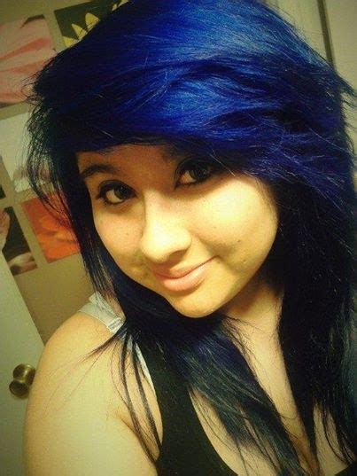 Splat Blue Envy Bluehair Sidebangs Hair Color Blue Blue Hair Girly