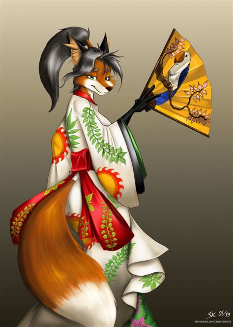Kimono Fox Art By Me Rfurry