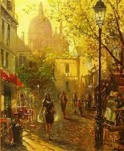 Montmartre By Manfred Rapp Oil Painting Art