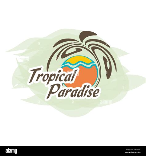 Detailed Travel Logo Concept For Business Holidays On The Islands Vector Illustration Stock