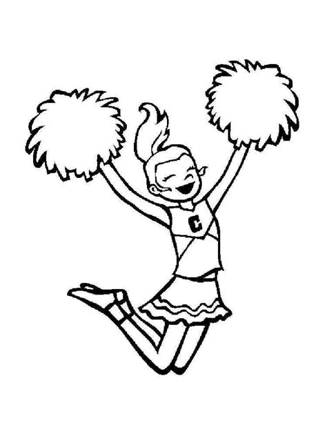 Cheerleader Coloring Page Coloring Home