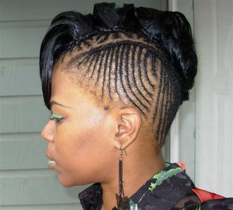 Braided Mohawk Hairstyles For Black Women Mohawk Hairstyles For Women