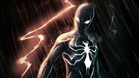 Black Spiderman In Dark 4k Wallpaperhd Superheroes Wallpapers4k