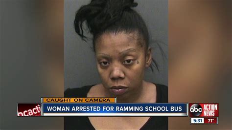 Florida Woman Arrested Charged After Hitting School Bus With Her Vehicle Youtube
