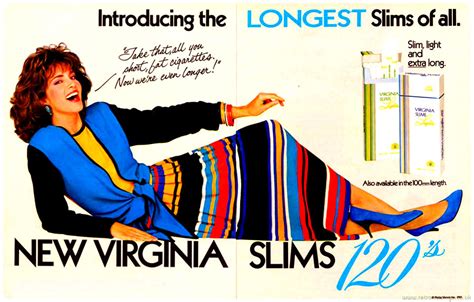 Virginia Slims 1985 Cigarette Adverts ~ 120s Retro Musings