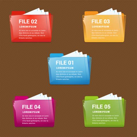 Colored Folder Icons Vector Material Computer Icons Free