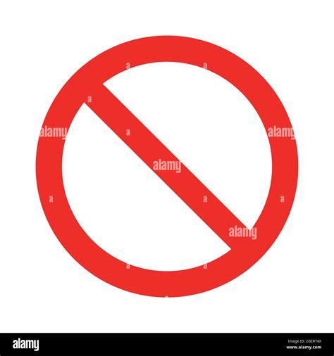No Symbol Prohibition Sign Stock Vector Image And Art Alamy