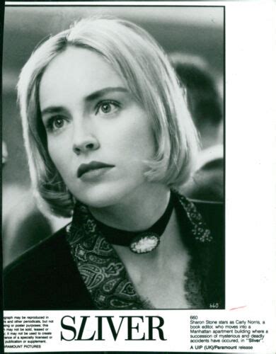 Sharon Stone Stars As Carly Norris In Sliver Vintage Photograph 1099991 Ebay