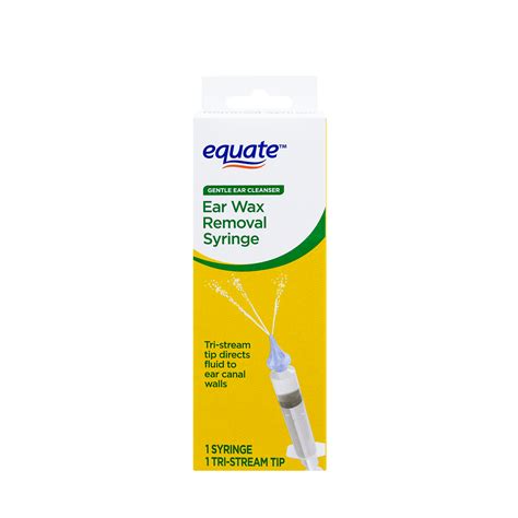 Equate Gentle Ear Cleaners Ear Wax Removal Syringe 1 Tri Stream Tip